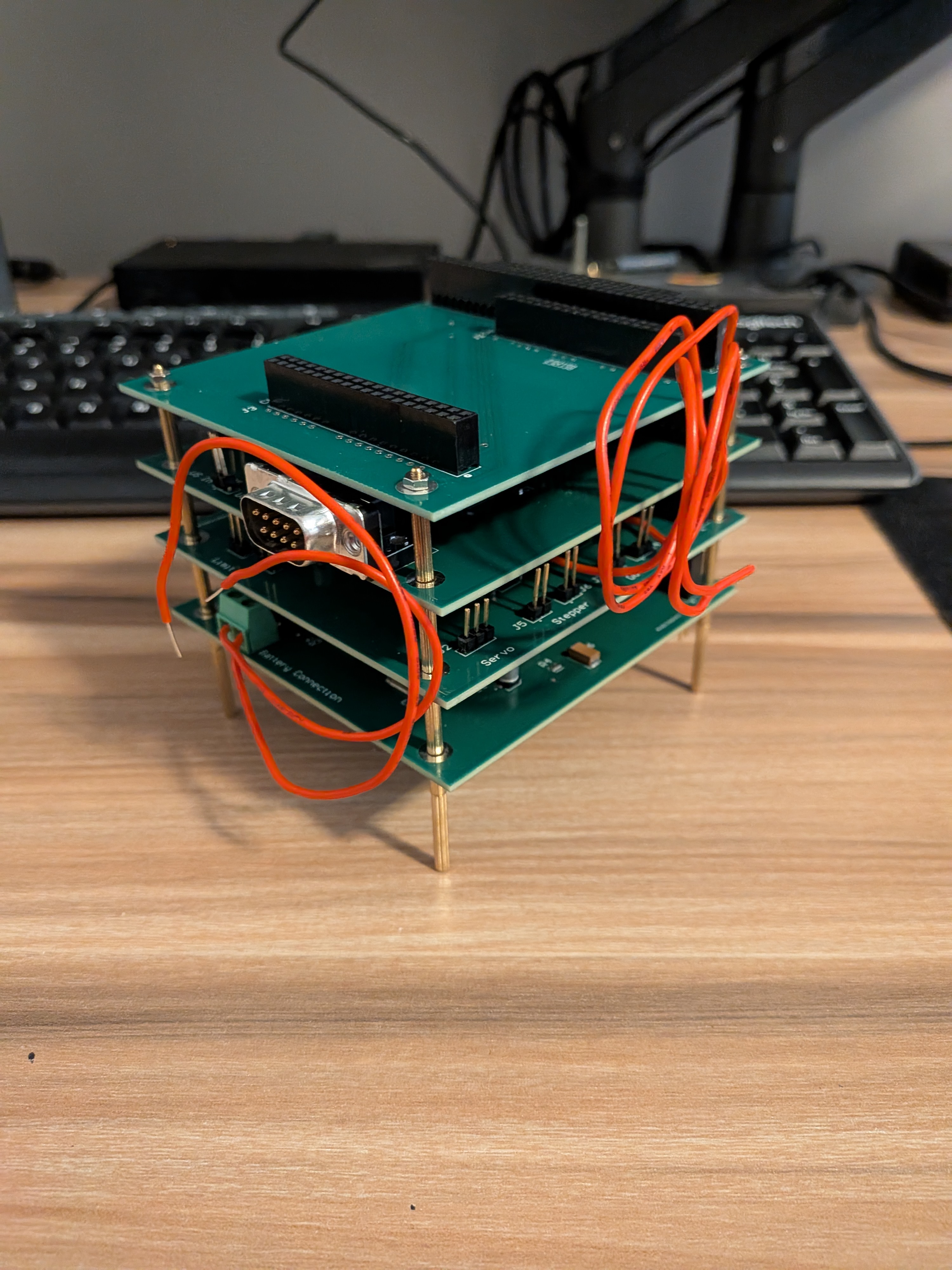 A picture of the finished robot platform